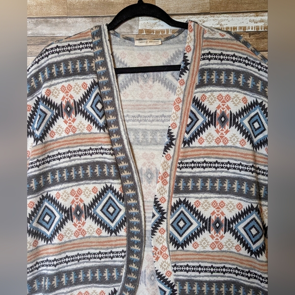 Twenty Second Aztec Short Sleeve Drop Shoulder Cardigan - Picture 6 of 16